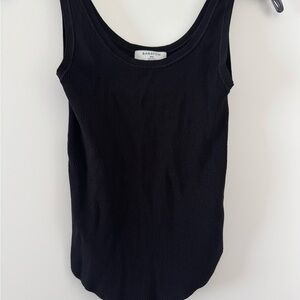 Classic Black Ribbed Tank Top